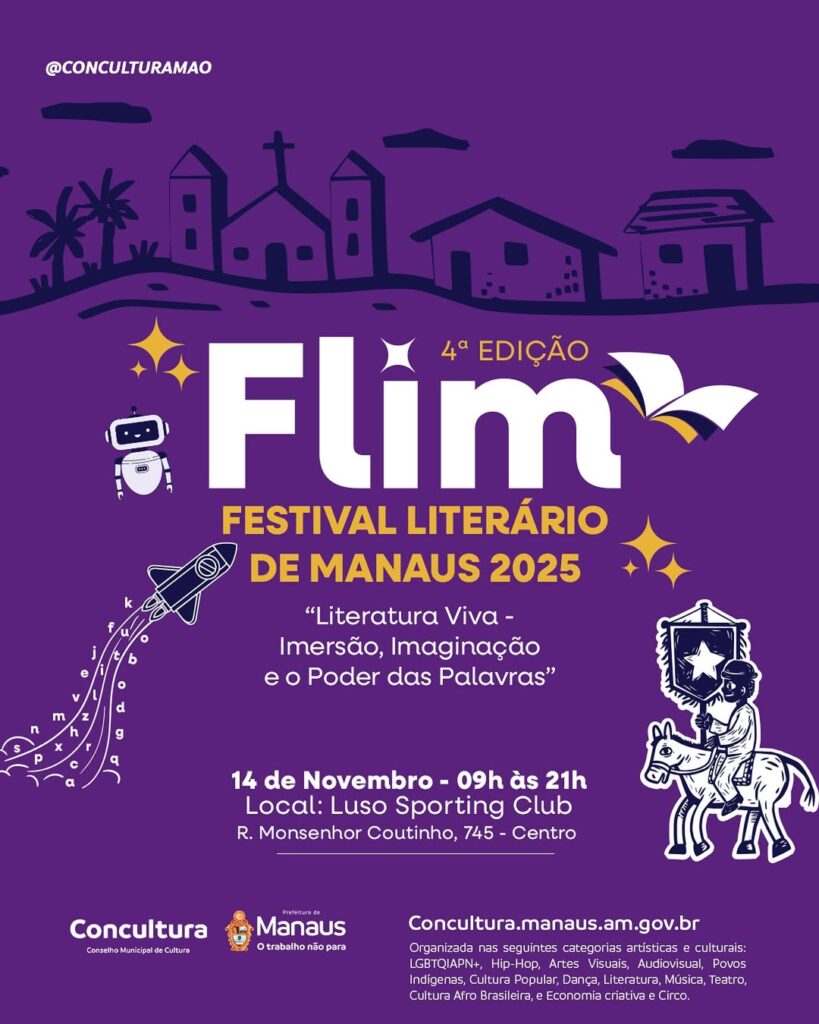 4ª Edição do Festival Literário de Manaus acontece nesta sexta-feira
