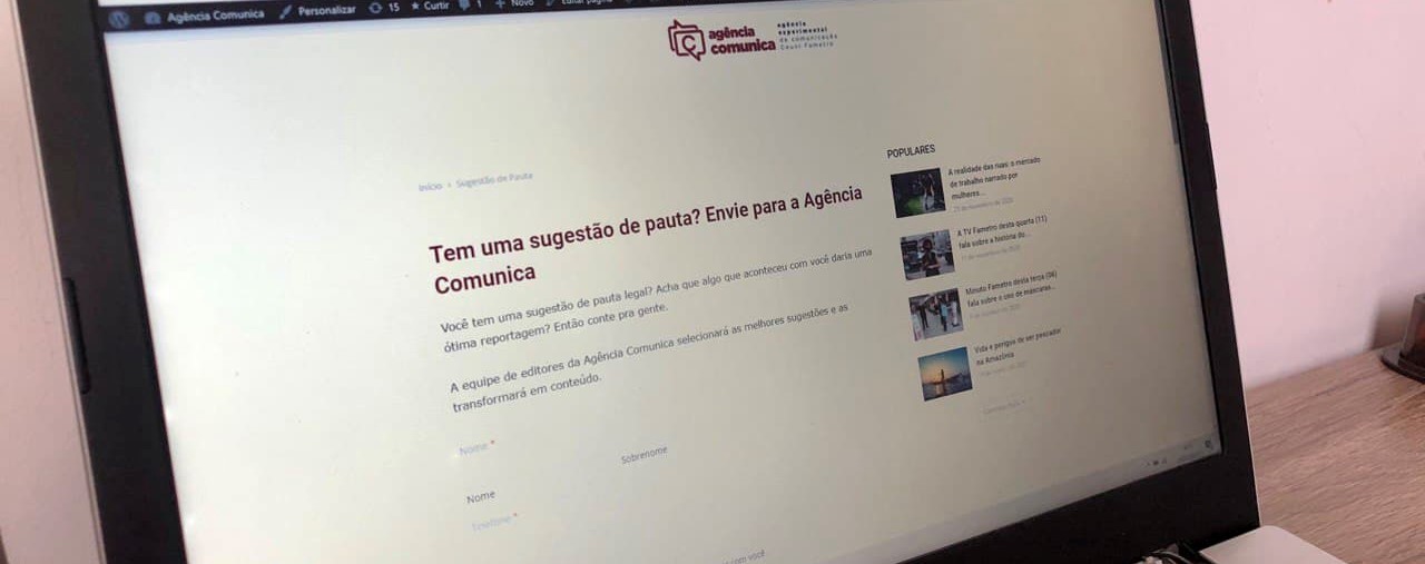 Portal Comunica cria espaço para sugestões de pauta