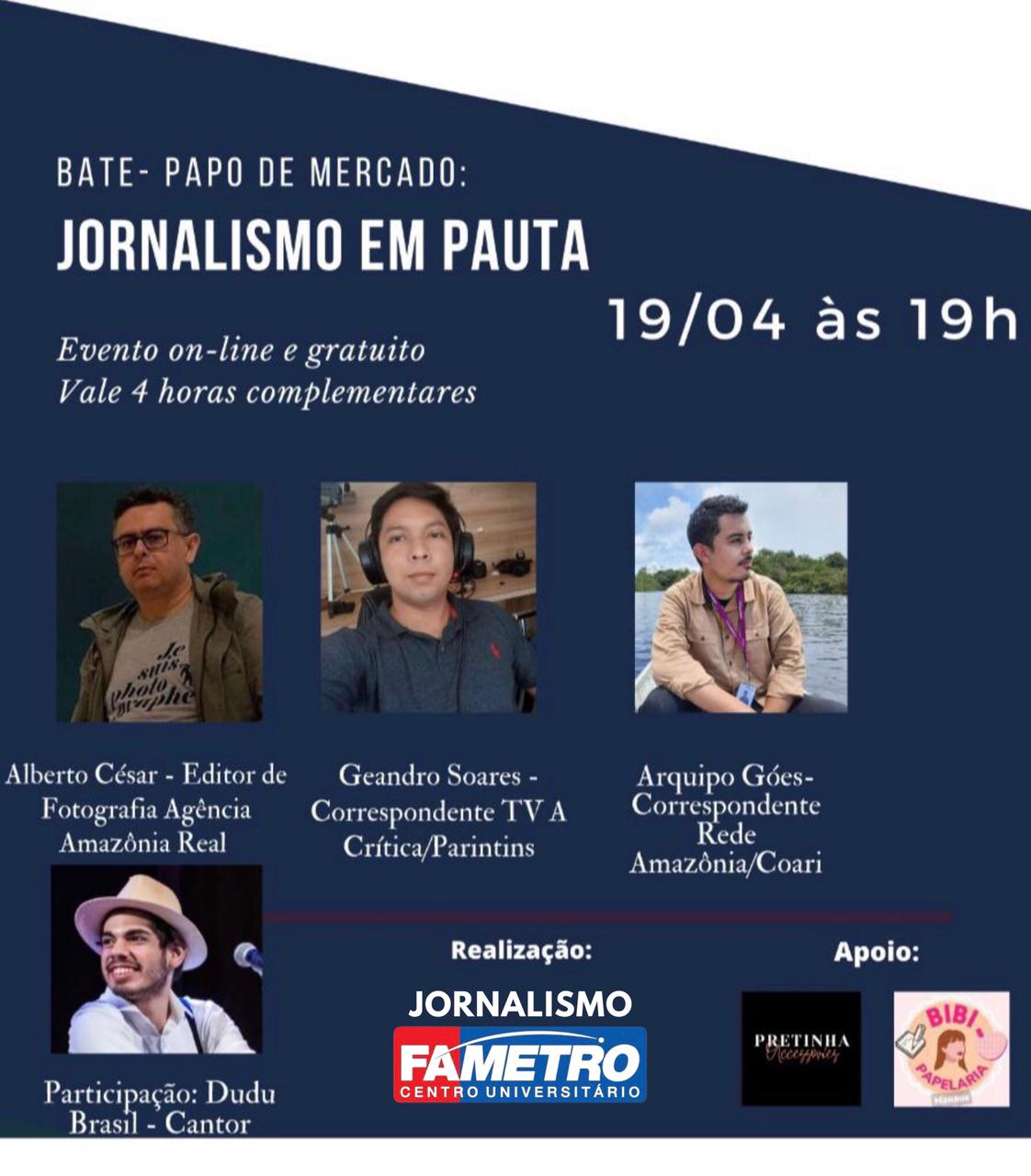 Alunos da Fametro realizam evento online em homenagem ao Dia do Jornalista